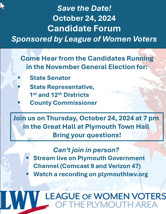 October 24 Candidates Forum